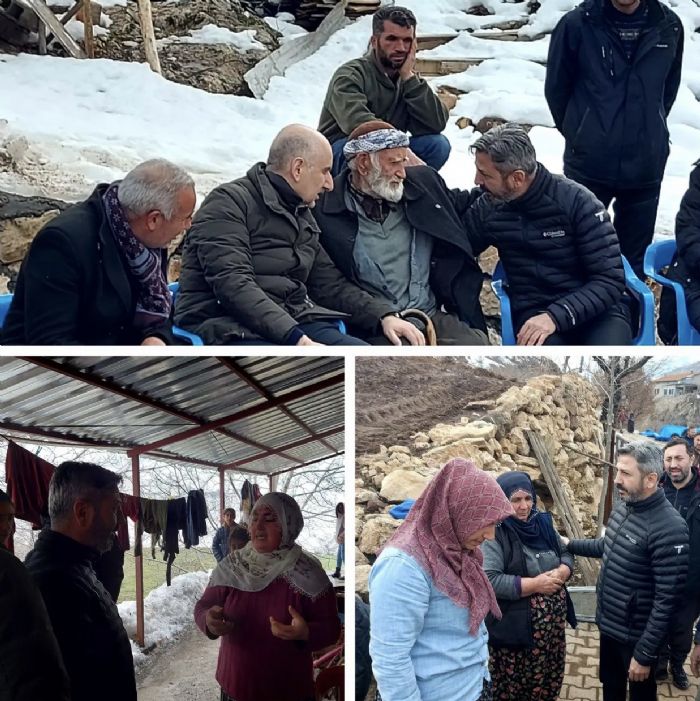 Ahmet Aydn Depremzedeleri Ziyaret Etti