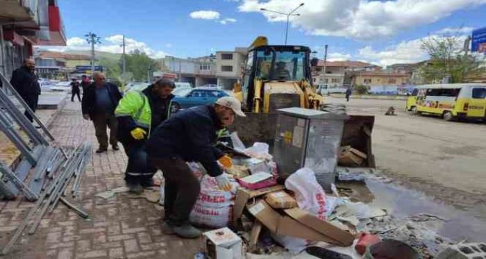 Glba'nda hafriyat kaldrma almalar devam ediyor