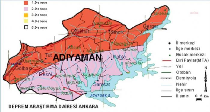 Afad'n 2022 Ylnda Yaynlanan Adyaman Raporunda; 19 Mart 2023'te, 7.4 Byklnde Bir Deprem ile