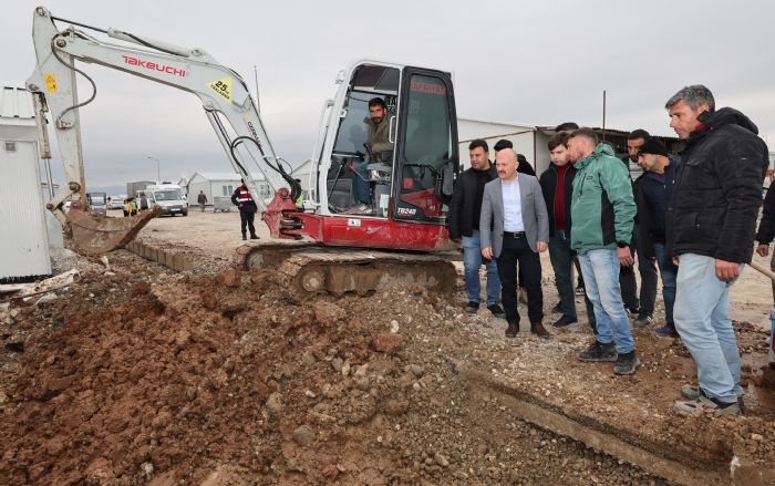 Vali Varol Vartana Prefabrik Kent'te ncelemede Bulundu