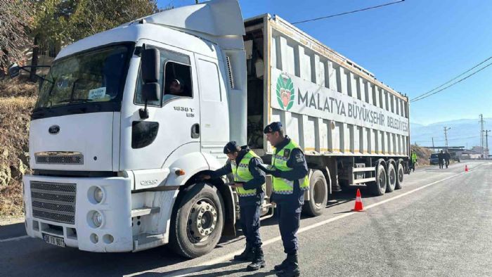 Malatyada jandarmadan zorunlu k lastii denetimi