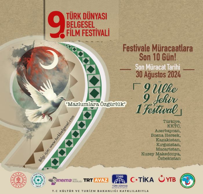 Trk Dnyas 9.Belgesel Film Festivali Film mracaatlarnda son on gn