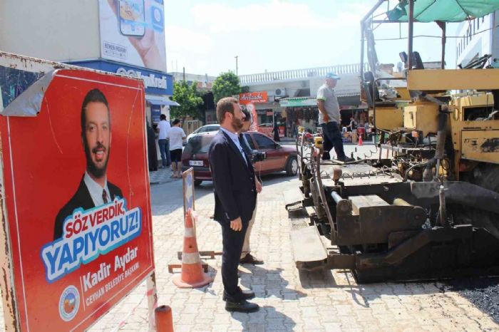 Ceyhan Belediyesi ar trafiini rahatlatacak yeni yolu hizmete at