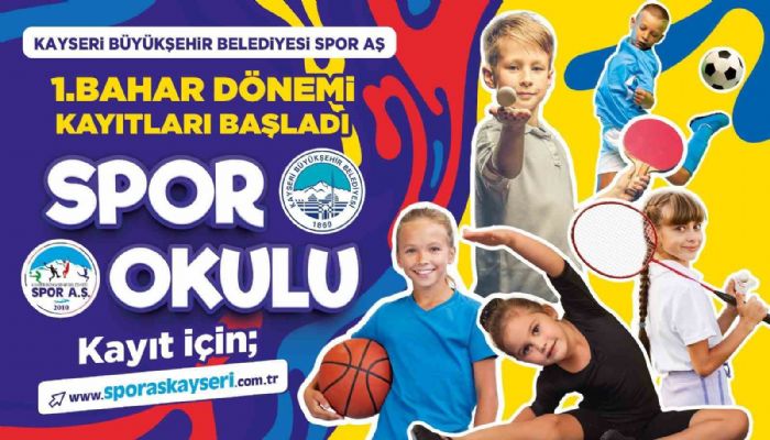 Bykehir Spor A 1inci bahar dnemi spor okullar kaytlar balad