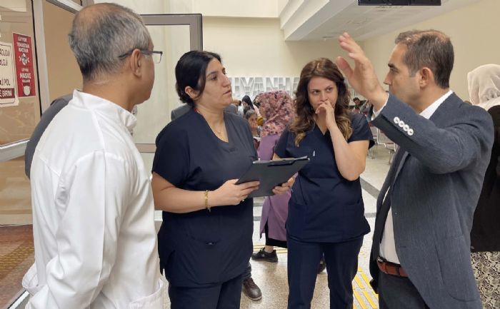 Başhekim Şirik, poliklinikleri inceledi
