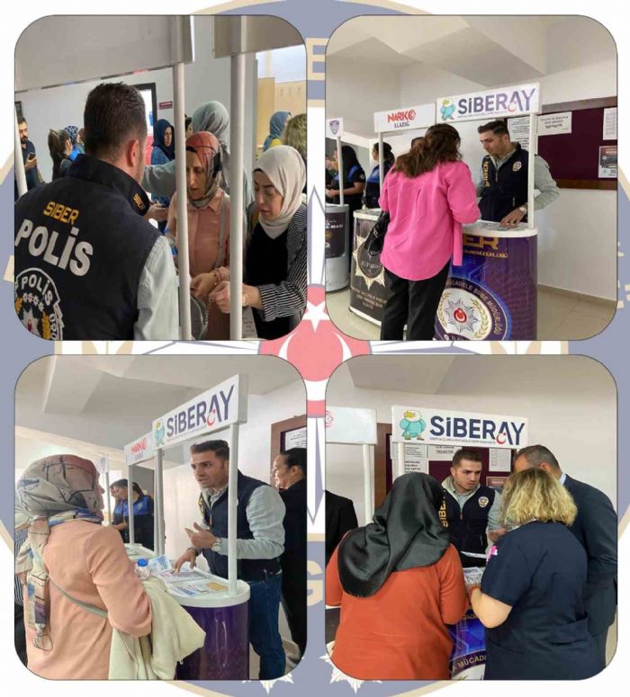 Elazığ’da polis ekipleri üniversite öğrencilerine SİBERAY Projesini anlattı